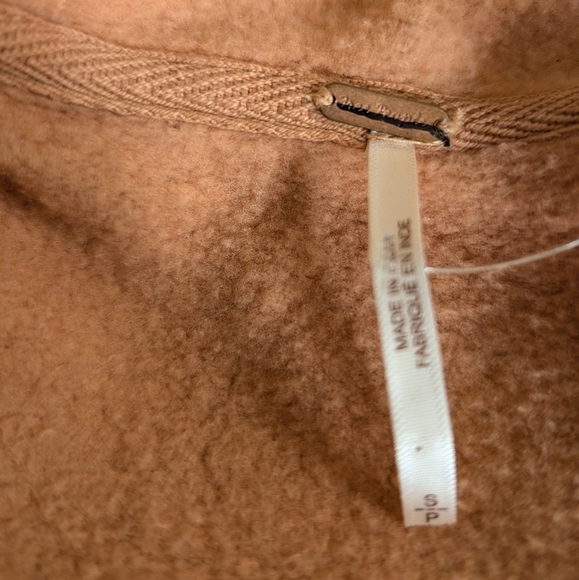 Free People Tiered Trapeze Zip Sweatshirt small - Picture 9 of 13